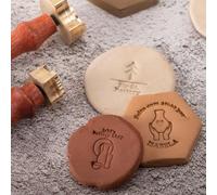 Custom Pottery Stamp, Personalized Brass Stamp, Stamp for Ceramic, Clay Signature, Handmade Soap Stamp, Soap Making Tools, Maker's Mark (0.5-3 in)