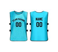 Custom Practice Jersey, Breathable Practice Jerseys, Personalized High Visibility Reflective Vest for Outdoor Sports (Add Your Name/Number), Mesh Scrimmage Vests for Youth & Adults