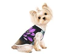 Custom Print Dog Vest for Small Dogs, Breathable Mesh Cat Shirt, Sleeveless Pet T-Shirt for Small Breed Puppies & Cats Lotus Flowers, Urban Ruins Large
