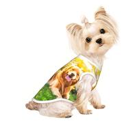 Custom Print Dog Vest for Small Dogs, Breathable Mesh Cat Shirt, Sleeveless Pet T-Shirt for Small Breed Puppies & Cats Golden Retriever Medium