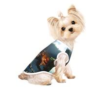 Custom Print Dog Vest for Small Dogs, Breathable Mesh Cat Shirt, Sleeveless Pet T-Shirt for Small Breed Puppies & Cats Heaven's Gate Small