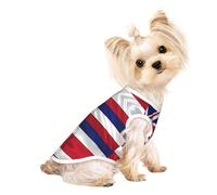 Custom Print Dog Vest for Small Dogs, Breathable Mesh Cat Shirt, Sleeveless Pet T-Shirt for Small Breed Puppies & Cats Flag of Hawaii American Large