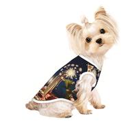 Custom Print Dog Vest for Small Dogs, Breathable Mesh Cat Shirt, Sleeveless Pet T-Shirt for Small Breed Puppies & Cats Luminous Dandelion Seeds Large