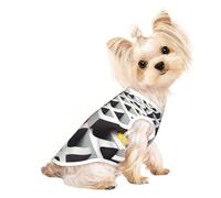 Custom Print Dog Vest for Small Dogs, Breathable Mesh Cat Shirt, Sleeveless Pet T-Shirt for Small Breed Puppies & Cats Maze Large