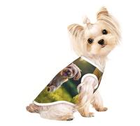 Custom Print Dog Vest for Small Dogs, Breathable Mesh Cat Shirt, Sleeveless Pet T-Shirt for Small Breed Puppies & Cats Running Puppy Medium