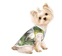 Custom Print Dog Vest for Small Dogs, Breathable Mesh Cat Shirt, Sleeveless Pet T-Shirt for Small Breed Puppies & Cats The Elephant in Utopia Small