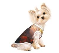 Custom Print Dog Vest for Small Dogs, Breathable Mesh Cat Shirt, Sleeveless Pet T-Shirt for Small Breed Puppies & Cats Standing Near The Castle Medium