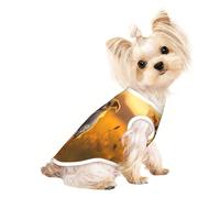 Custom Print Dog Vest for Small Dogs, Breathable Mesh Cat Shirt, Sleeveless Pet T-Shirt for Small Breed Puppies & Cats Happy Little dog1 Large