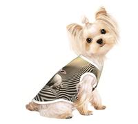Custom Print Dog Vest for Small Dogs, Breathable Mesh Cat Shirt, Sleeveless Pet T-Shirt for Small Breed Puppies & Cats Illusionary Surrealist Art Medium