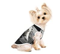 Custom Print Dog Vest for Small Dogs, Breathable Mesh Cat Shirt, Sleeveless Pet T-Shirt for Small Breed Puppies & Cats Polar Bear on The Water Surface Small