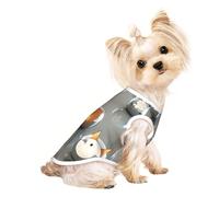 Custom Print Dog Vest for Small Dogs, Breathable Mesh Cat Shirt, Sleeveless Pet T-Shirt for Small Breed Puppies & Cats Strange Animal Large