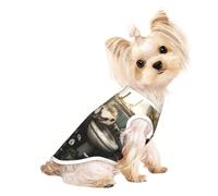 Custom Print Dog Vest for Small Dogs, Breathable Mesh Cat Shirt, Sleeveless Pet T-Shirt for Small Breed Puppies & Cats Smart Hedgehog Small