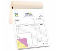 Custom Printed A4 Triplicate Invoice Book/NCR Pad/Quote Book 50 Triplicate Sets Full Colour
