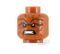 Custom Printed Head SH Cranky Clobberer Angry DARK ORANGE