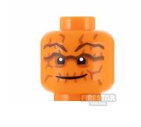 Custom Printed Head SH Cranky Clobberer Smile ORANGE