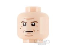 Custom Printed Head SH Muscular Monarch Smirk LIGHT FLESH