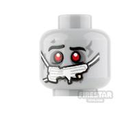 Custom Printed Head Surgeon Zombie LIGHT BLUEISH GRAY