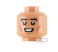 Custom Printed Head SW Clone Trooper Grin FLESH