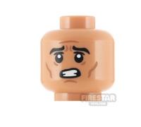 Custom Printed Head SW Clone Trooper Worried FLESH