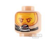 Custom Printed Head SW Rebel Pilot Youthful Female LIGHT FLESH