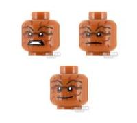 Custom Printed Heads SH Cranky Clobberer 3 Pack DARK ORANGE