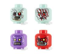 Custom Printed Heads SH Undead Heroes V2 4 Pack MULTICOLOURED
