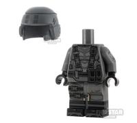Custom Printed Minifigure Outfit Bug Hunter with Twin Pouches DARK BLU
