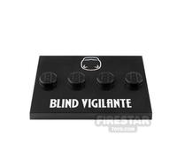 Custom Printed Minifigure Stand SH Blind Vigilante BLACK