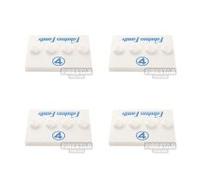 Custom Printed Minifigure Stands SH Fabulous Family 4 Pack WHITE