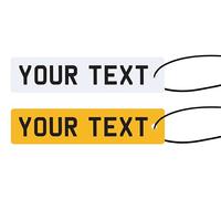 Custom Printed Number Plate Car Air Freshener | 2 Pack Front & Rear | Personalised Registration