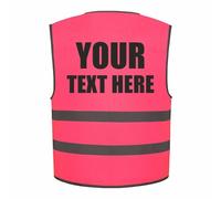 Custom Printed Personalised Kids Hi Vis Vest Children's High Visibility Reflective Safety Waistcoat School Road Safe Your Text