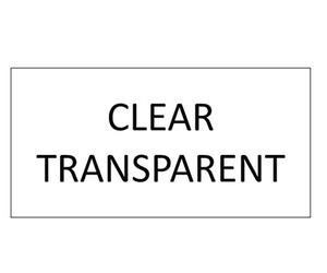 Custom Printed Personalised Stickers Sticky Labels - 250 40x20mm Rectangular - Your Choice of Text or Design (Clear Transparent Labels)