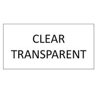 Custom Printed Personalised Stickers Sticky Labels - 500 40x20mm Rectangular - Your Choice of Text or Design (Clear Transparent Labels)