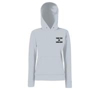 Custom Printed Text Fruit of the Loom Women's Classic 80/20 Hooded Sweatshirt