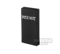 Custom Printed Tile 1x2 Brick Note Book BLACK