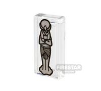 Custom Printed Tile 1x2 Khonshu Ushabti