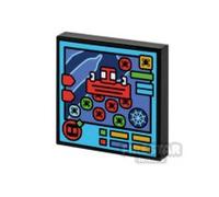 Custom Printed Tile 2x2 SH Wall-Crawler Tracker Tablet BLACK