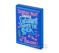 Custom Printed Tile 2x3 Enchantment Under the Sea Dance Poster BLUE