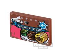Custom Printed Tile 2x3 Saddle-Up Salisbury Steak REDDISH BROWN