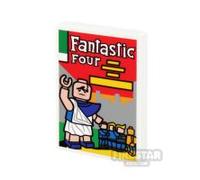 Custom Printed Tile 2x3 SH Fabulous Family Issue 48 Comic Book WHITE