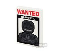 Custom Printed Tile 2x3 SH Reborn Vigilante Wanted Poster WHITE