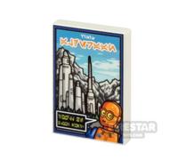 Custom Printed Tile 2x3 SW Alderaan Travel Poster WHITE