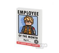 Custom Printed Tile 2x3 SW Employee of the Month Poster May 2026 WHITE
