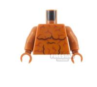 Custom Printed Torso SH Cranky Clobberer DARK ORANGE
