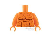 Custom Printed Torso SH Cranky Clobberer ORANGE