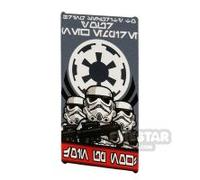 Custom Printed Window Glass 1x4x6 SW Imperial Stormtrooper Poster TRANS CLEAR