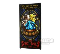 Custom Printed Window Glass 1x4x6 SW Max Rebo Poster TRANS CLEAR