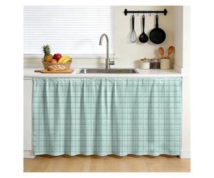 Custom Privacy Short Closet Panel - Adhesive Under Counter Shield for Cupboard/Sink No Door Various Sizes Easy Install (35x70in)