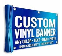 Custom Private Property Sign, Personalized No Trespassing Vinyl Banner, Customize Your Own Safety/Warning Signage for Gate, Fence, or Business, UV Resistant Heavy Duty Vinyl 2x5ft