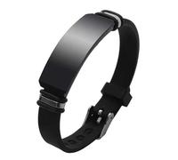 Custom Projection Bracelet Personalised with Picture Inside Adjustable Size Bracelet for Women Men Gift for Christmas, Birthday, Wedding, Anniversary black One Size